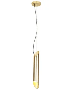 New Sklep Kaja Złota lampa wisząca na regulowanym zwisie MZ5013 LIBRA | Kaja
