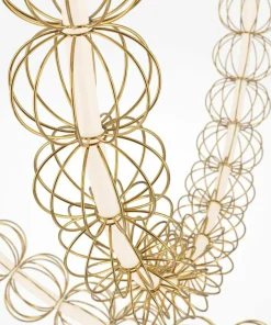 Store Sklep Kaja Złota lampa wisząca nad stół MOD216PL-L55G3K z serii GOLDEN CAGE