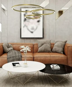 Shop Sklep Kaja Złota lampa wisząca, okręgi o różnej wielkości ML8790 z serii GALAXIA | Kaja Ośw