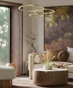 Shop Sklep Kaja Złota lampa wisząca, okręgi o różnej wielkości ML8790 z serii GALAXIA | Kaja Ośw