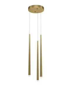 Clearance Sklep Kaja Złota lampa wisząca, trzy zwisy MOD132PL-L18BSK z serii CASCADE