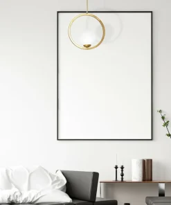 Shop Sklep Kaja Złota lampa wisząca z białym kulistym kloszem MLP5573 z serii VIENNA | Kaja Oświ