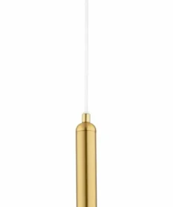 Discount Sklep Kaja Złota lampa wisząca z bursztynową kulą ⌀25cm AL 61102 GRALL | Kaja