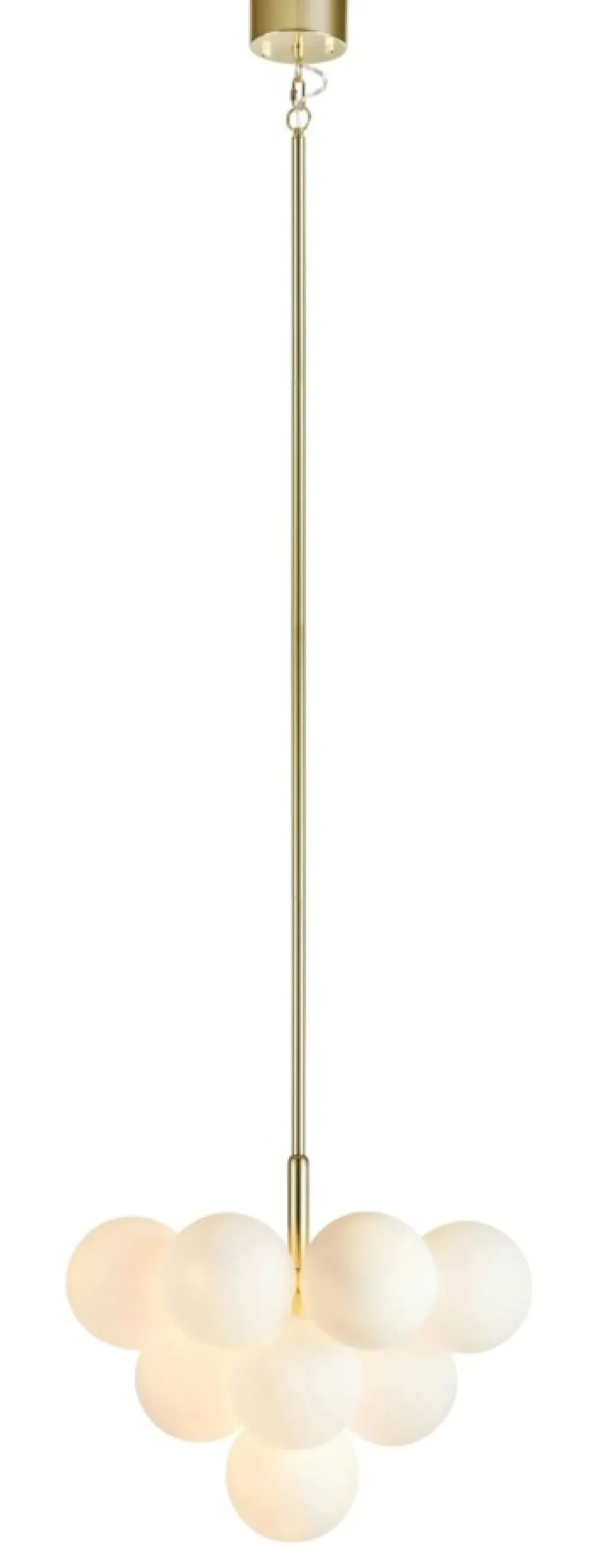 Store Sklep Kaja Złota lampa wisząca z kloszami w kształcie kul 107903 | Kaja