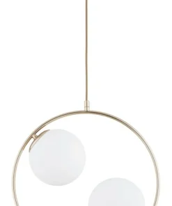 Store Sklep Kaja Złota lampa wisząca z mlecznymi kloszami AL 62444 z serii AVIA | Kaja Oświetleni