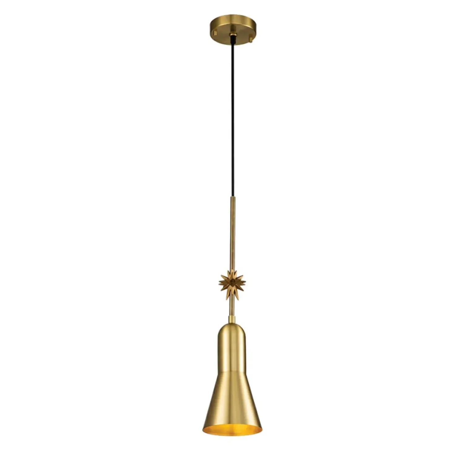 Shop Sklep Kaja Złota lampa wisząca z ozdobą ETOILE-P-S-AB z serii ETOILE
