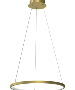 Hot Sklep Kaja Złota lampa wisząca z wbudowanym LED-em ML7941 z serii ROTONDA | Kaja Oświetleni