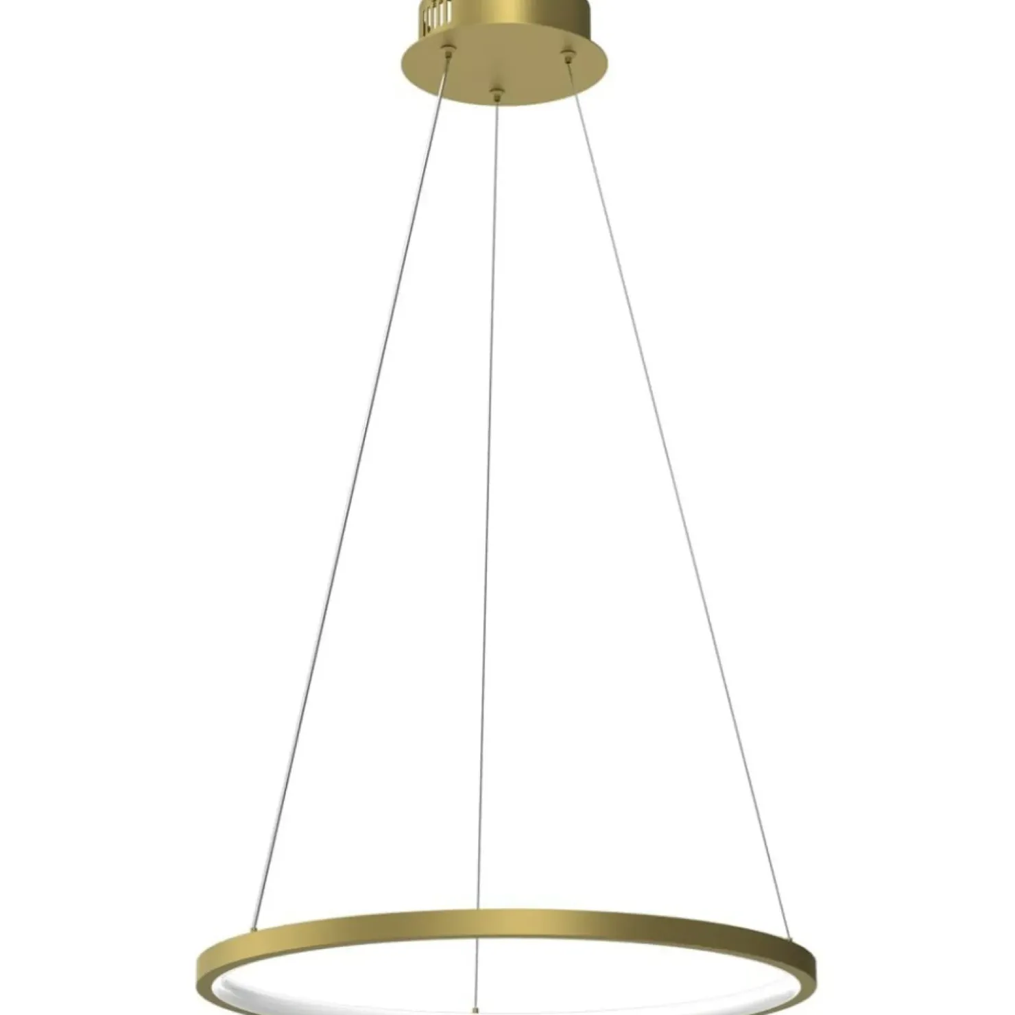 Hot Sklep Kaja Złota lampa wisząca z wbudowanym LED-em ML7941 z serii ROTONDA | Kaja Oświetleni