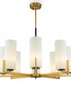 Cheap Sklep Kaja Złota lampa z kloszami MOD089PL-08BS FORTANO | Kaja Oświetlenie mosiądz