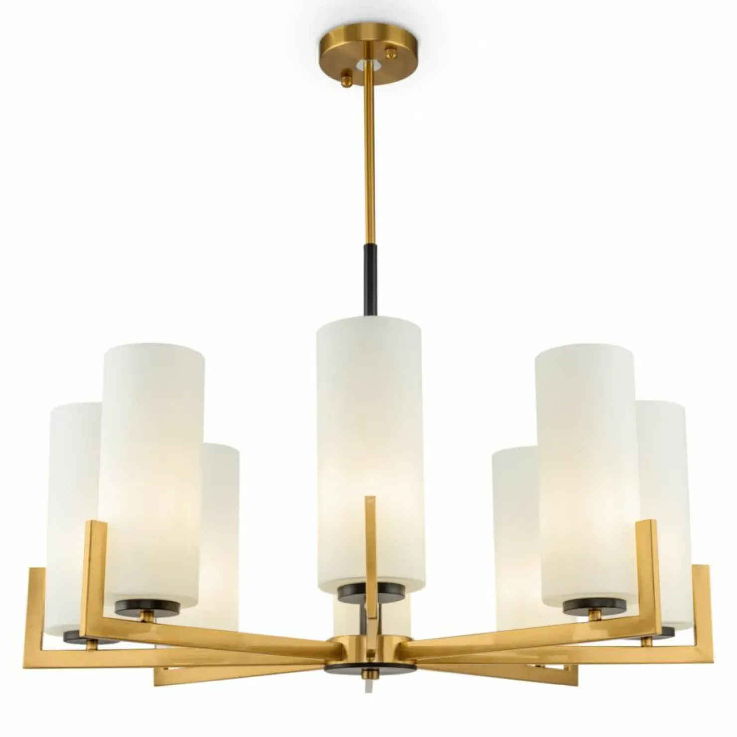 Cheap Sklep Kaja Złota lampa z kloszami MOD089PL-08BS FORTANO | Kaja Oświetlenie mosiądz