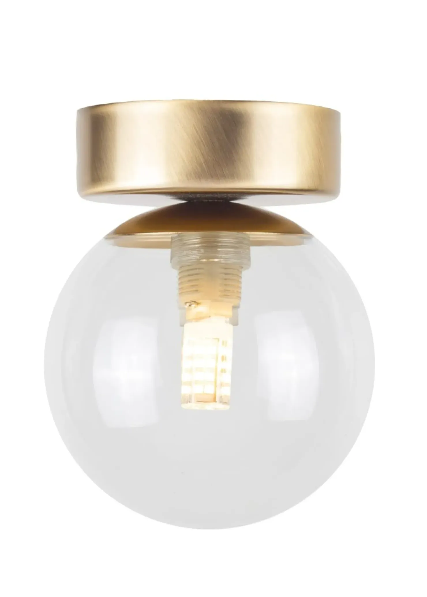 Złota lampa z przezroczystym kloszem SIG 40851 z serii PERLA LUX*Sklep Kaja New