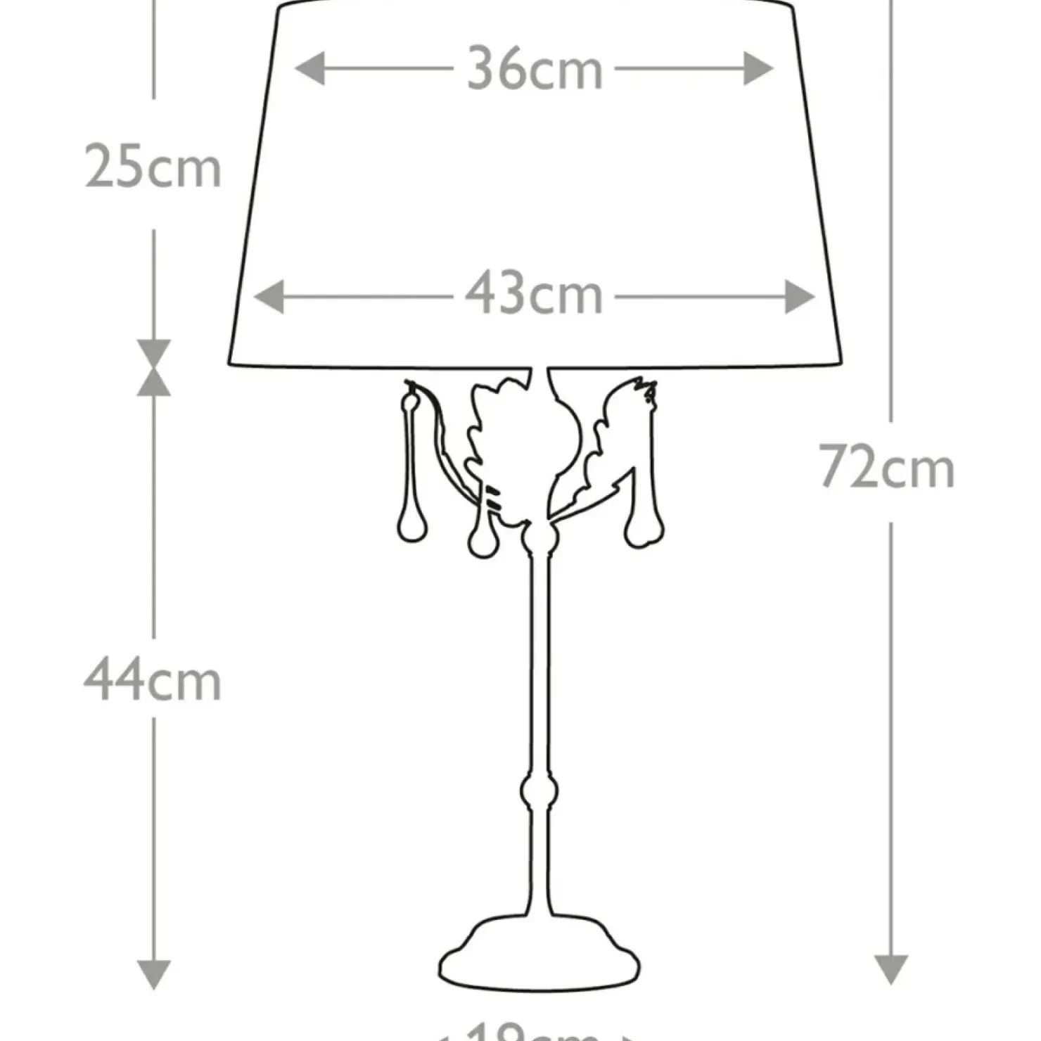 Złota lampka stołowa do salonu AML-TL-BRONZE z serii AMARILLI*Sklep Kaja Clearance