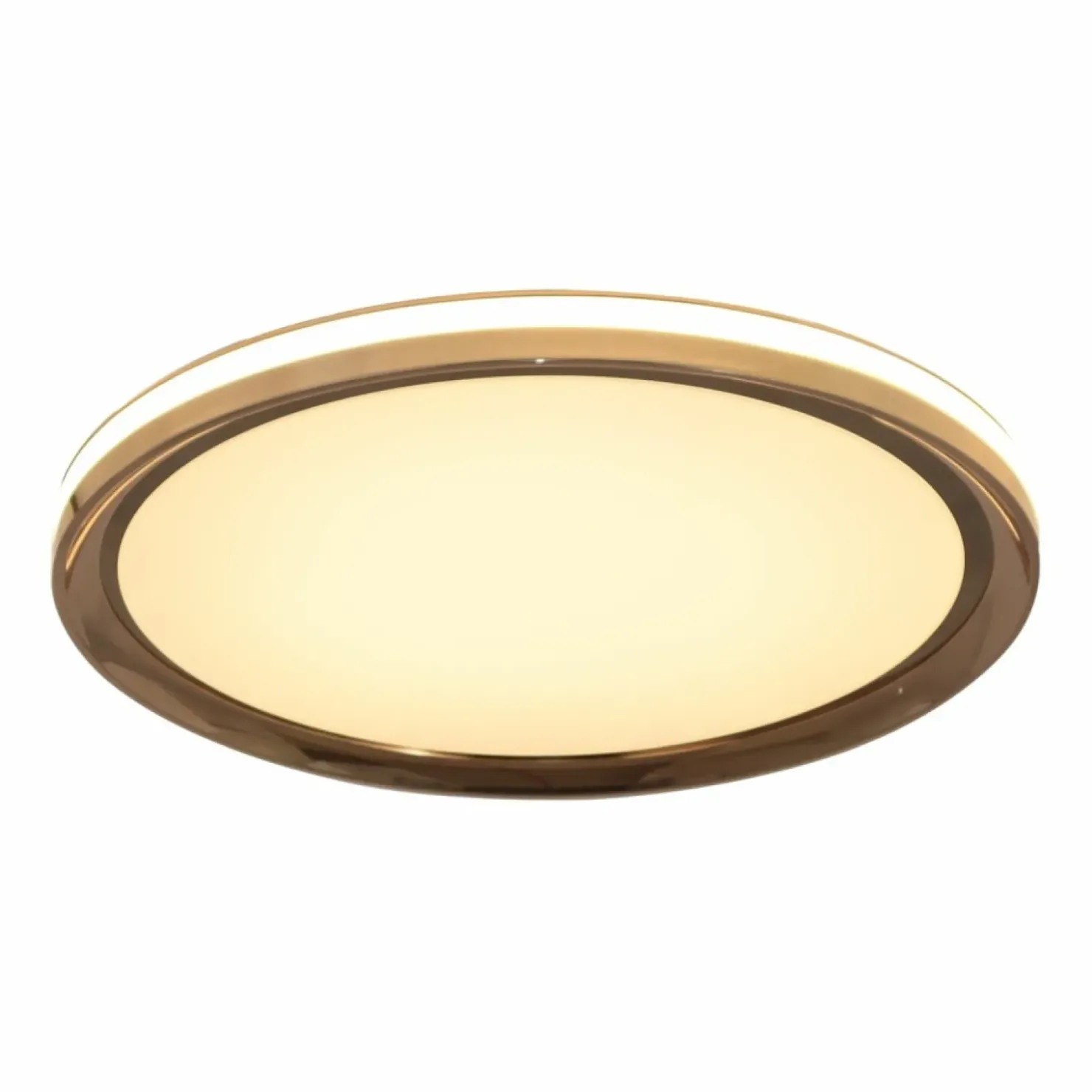 Złota, ledowa lampa sufitowa do salonu MX4168-1-3WGT APART | Kaja*Sklep Kaja Store