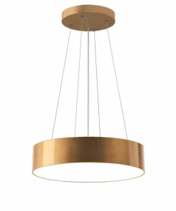 Discount Sklep Kaja Złota, matowa lampa wisząca do sypialni ⌀40cm ANT 5092 SENGO | Kaja