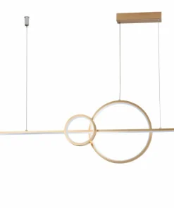 Discount Sklep Kaja Złota, minimalistyczna lampa wisząca LED do jadalni AZ5260 SARA | Kaja złotopiaskowane