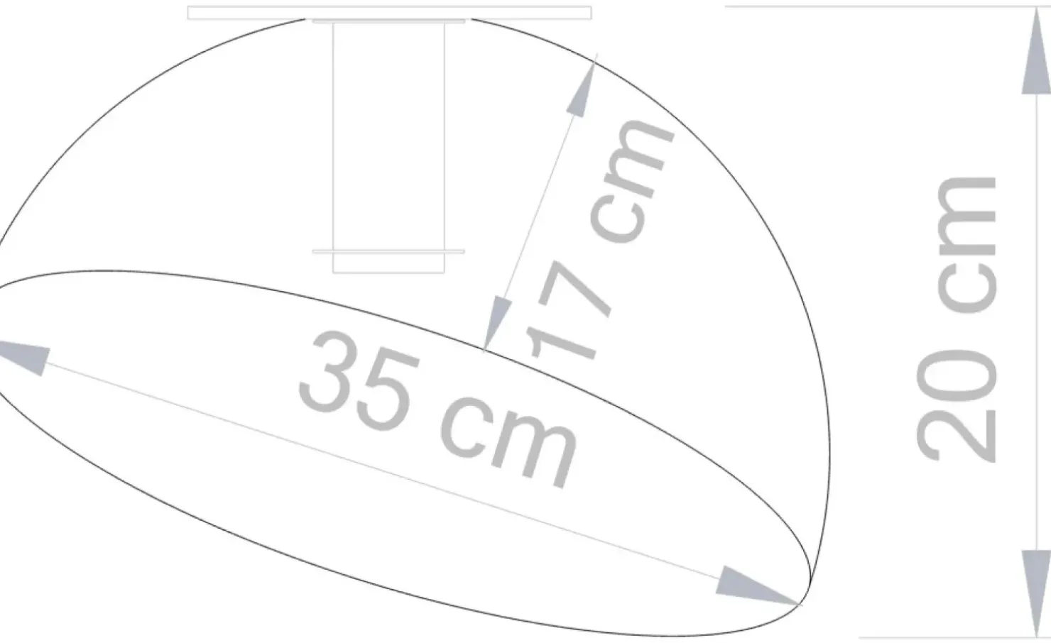 Store Sklep Kaja Złota, nietypowa lampa sufitowa półkula SIG 32478 z serii SFERA 35 ZŁ