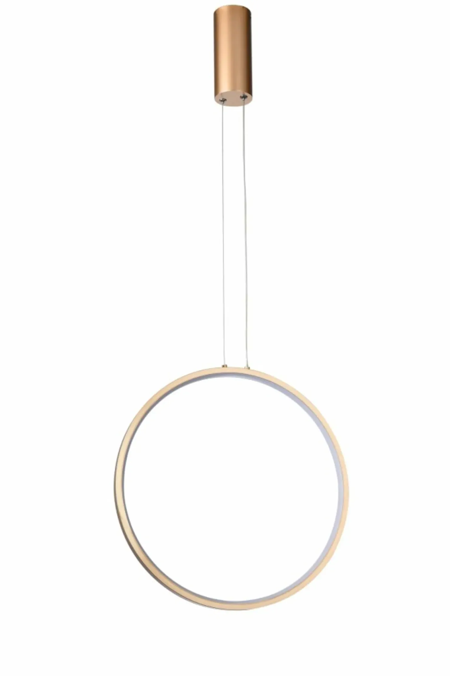 Sale Sklep Kaja Złota obręcz LED na pionowym zwisie ⌀40cm AZ5254 MASSIMA | Kaja złotopiaskowane