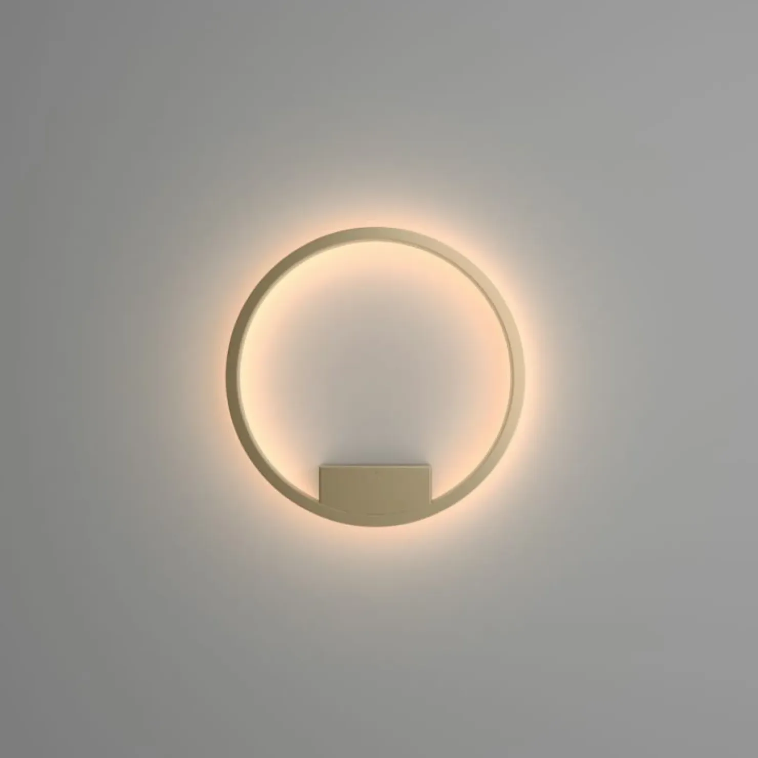 Złota obręcz, ledowa lampa ścienna MOD058WL-L25BS3K z serii RIM | Kaja*Sklep Kaja Cheap