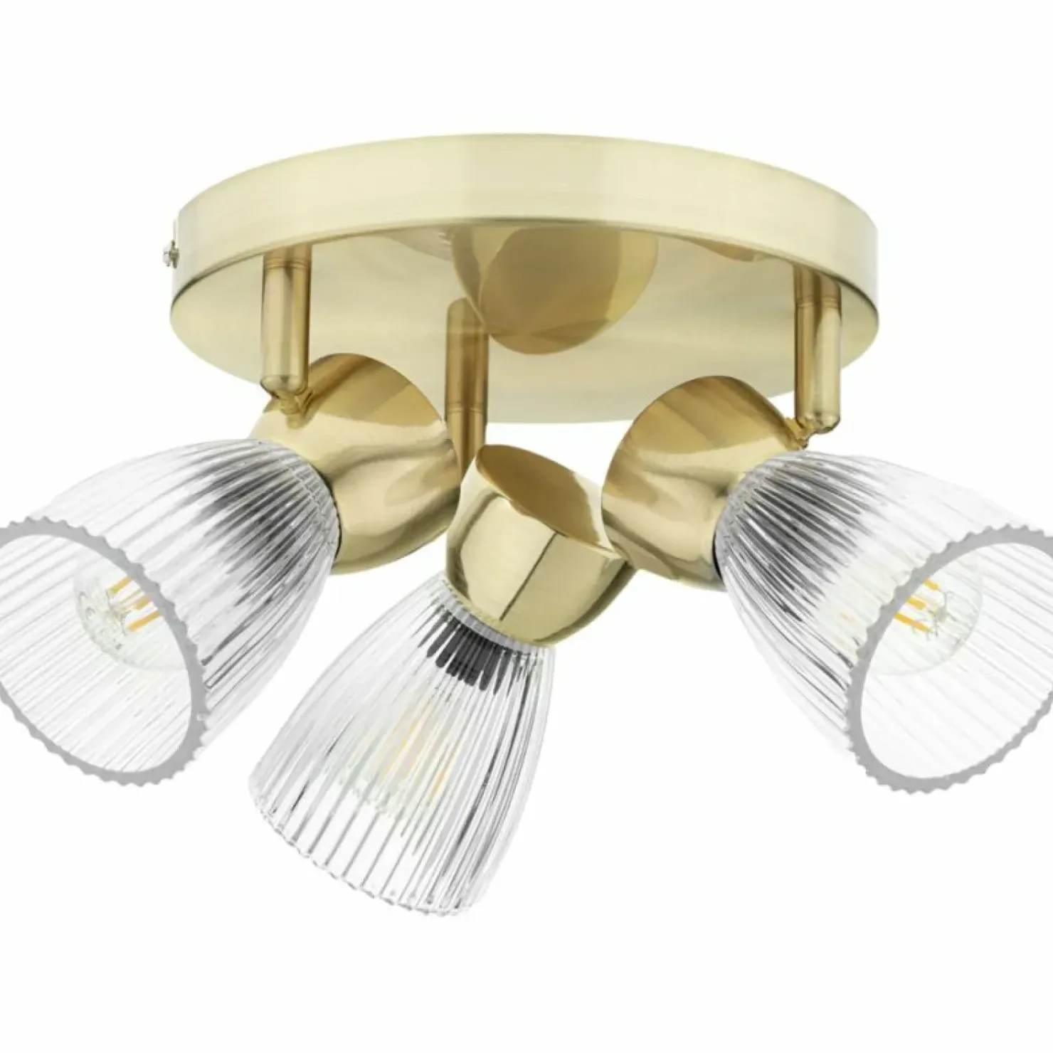 Hot Sklep Kaja Złota, okrągła lampa sufitowa z reflektorami ML9977 BEST | Kaja
