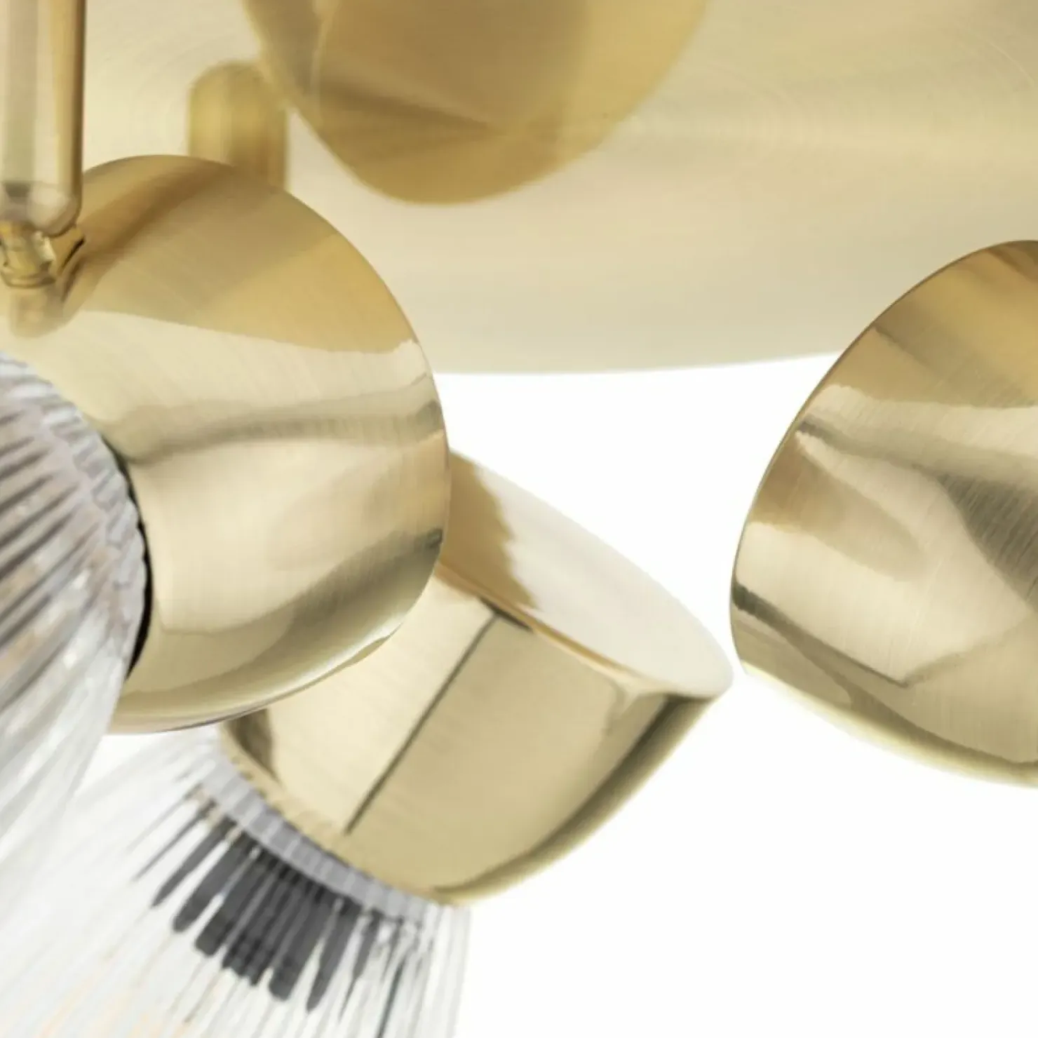 Hot Sklep Kaja Złota, okrągła lampa sufitowa z reflektorami ML9977 BEST | Kaja