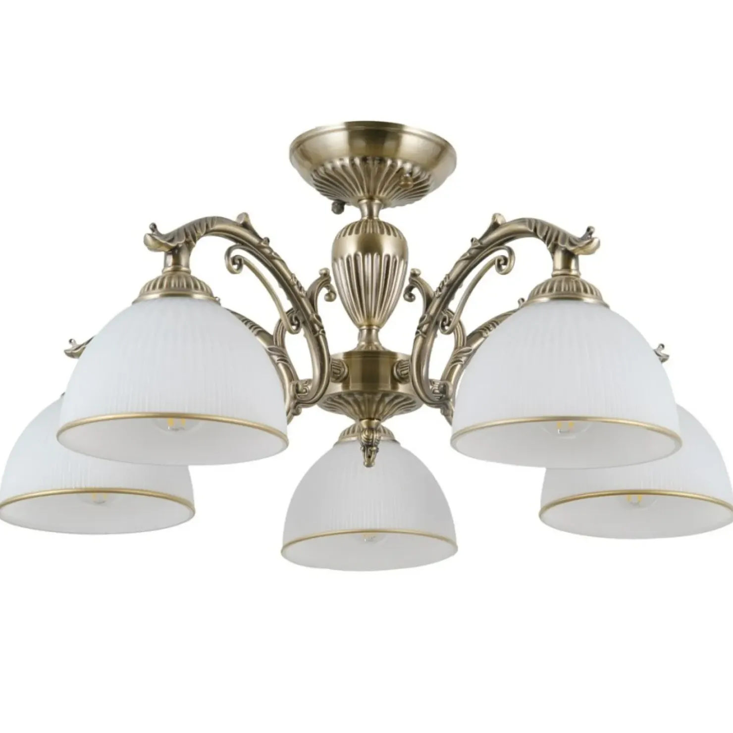 Złota, ozdobna lampa sufitowa PND-5122-5 FENEZA | Kaja Oświetlenie*Sklep Kaja Cheap