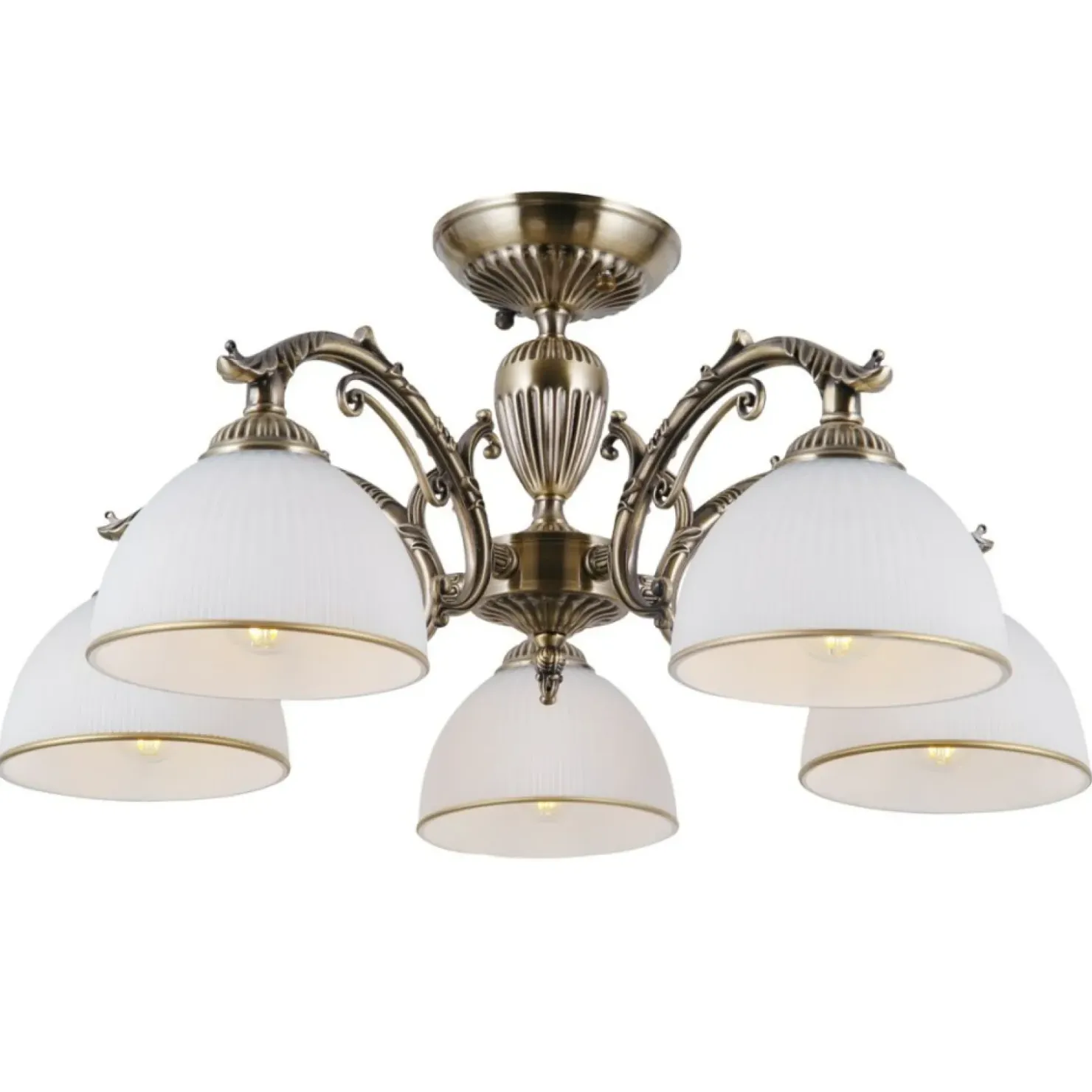Złota, ozdobna lampa sufitowa PND-5122-5 FENEZA | Kaja Oświetlenie*Sklep Kaja Cheap
