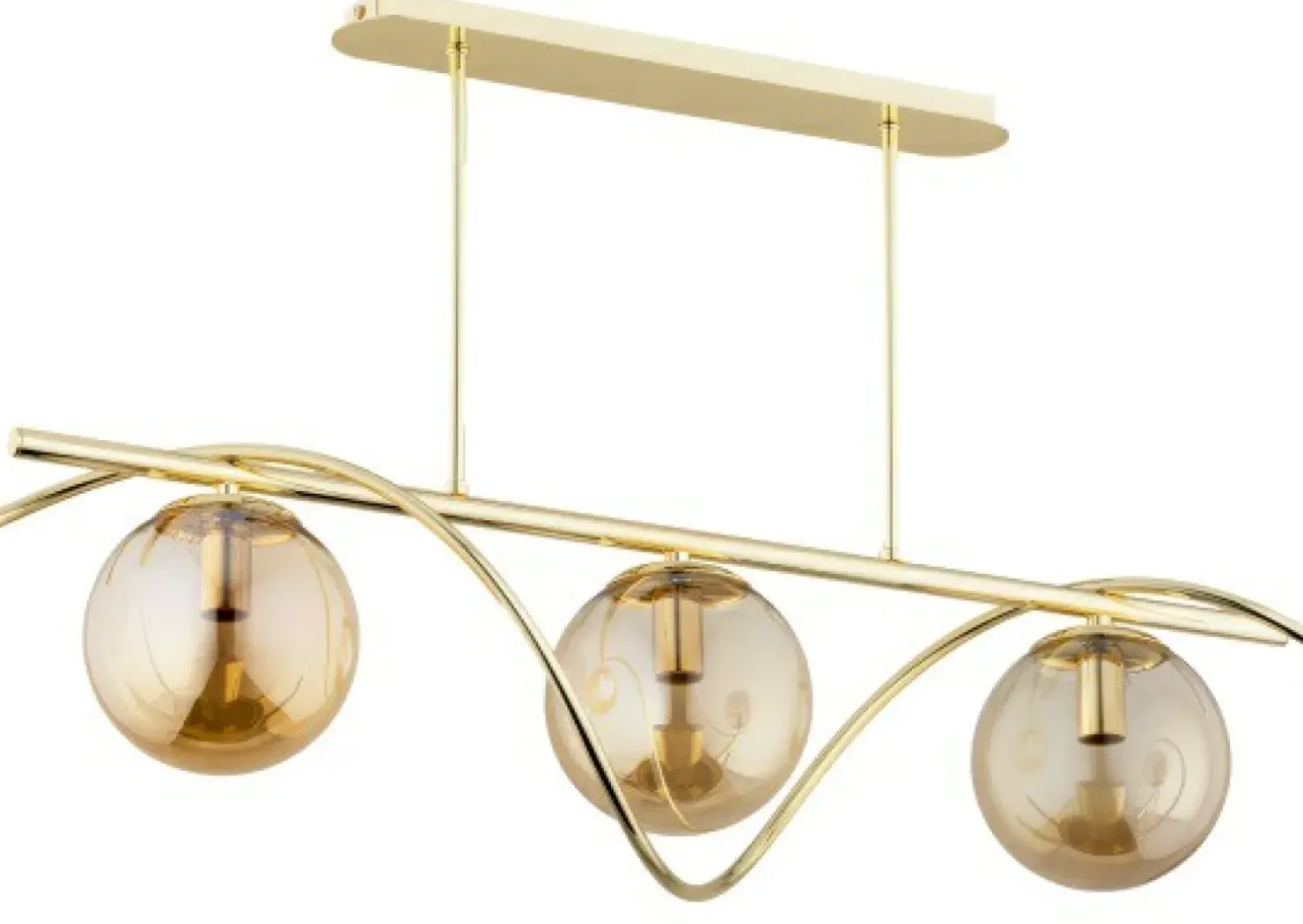 Fashion Sklep Kaja Złota, ozdobna lampa wisząca nad stół w jadalni AL 62358 z serii VARNA