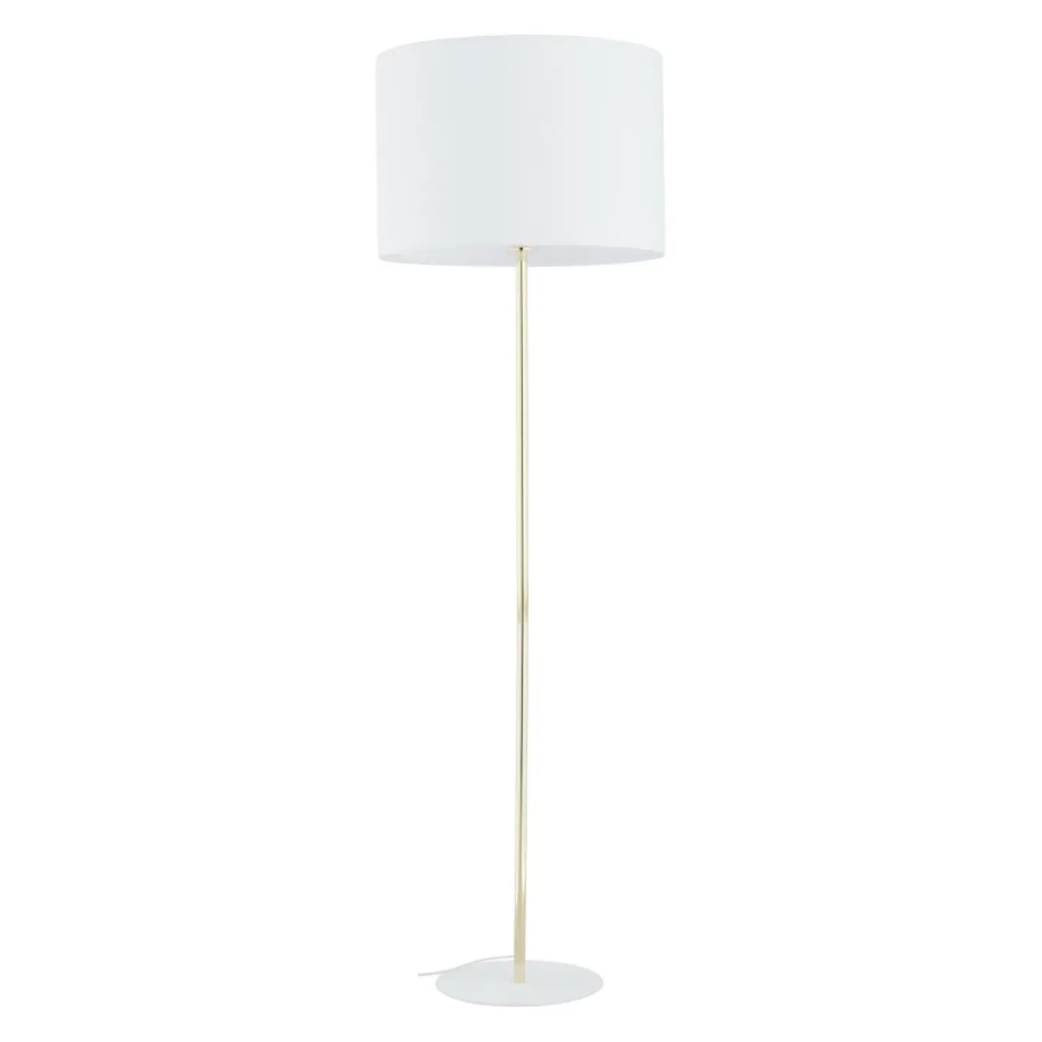 Złoto-biała lampa stojąca glamour TK 16033 UMBERTO WHITE GOLD | Kaja*Sklep Kaja Shop