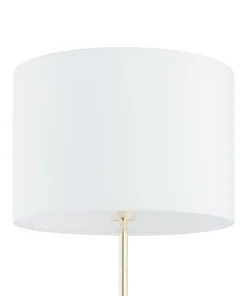 Złoto-biała lampa stojąca glamour TK 16033 UMBERTO WHITE GOLD | Kaja*Sklep Kaja Shop