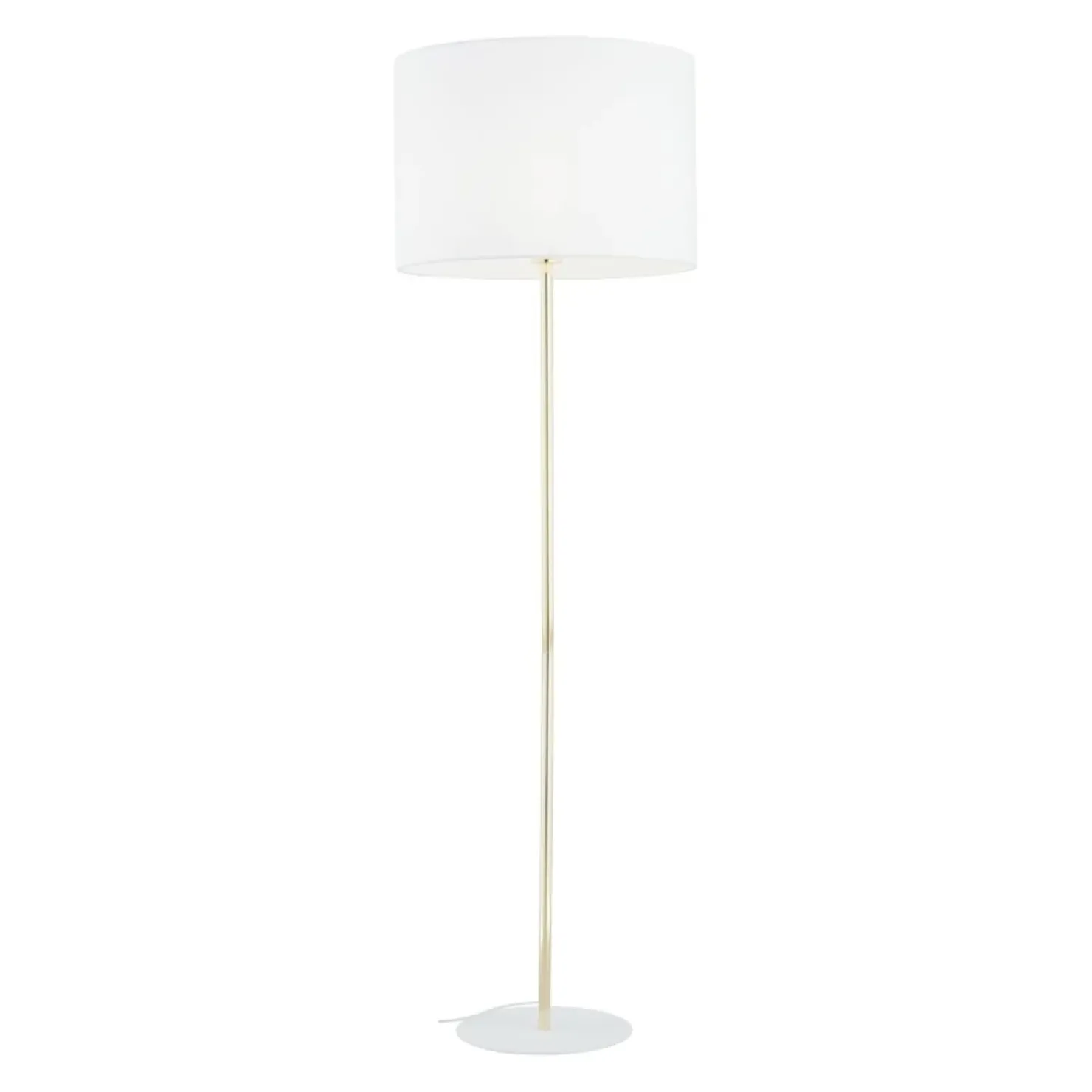 Złoto-biała lampa stojąca glamour TK 16033 UMBERTO WHITE GOLD | Kaja*Sklep Kaja Shop