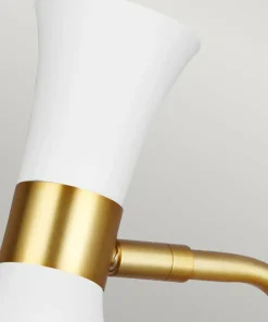 Złoto-biała lampa stołowa, nocna FE-JOAN-TL-MW z serii JOAN*Sklep Kaja Online