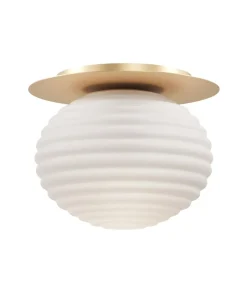 Store Sklep Kaja Złoto-biała lampa sufitowa z dużym gwintem MOD268CL-01G z serii REELS