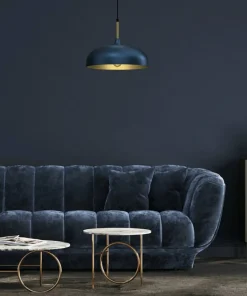 Clearance Sklep Kaja Złoto-niebieska lampa wisząca do kuchni MLP8033 z serii LINCOLN | Kaja Oświetlen