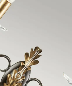 Złoty kinkiet ścienny, świecznik AML2-BRONZE z serii AMARILLI*Sklep Kaja Cheap