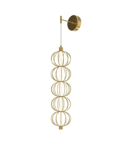 Złoty kinkiet, wbudowany LED MOD216WL-L10G3K z serii GOLDEN CAGE*Sklep Kaja Online