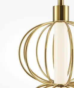 Złoty kinkiet, wbudowany LED MOD216WL-L10G3K z serii GOLDEN CAGE*Sklep Kaja Online