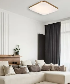 Złoty plafon LED barwa neutralna LP-335/1C M 4GD SQUARE – BABILON*Sklep Kaja Shop