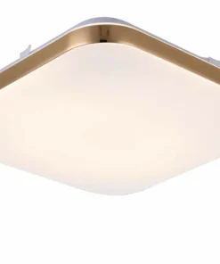 Złoty plafon LED barwa neutralna LP-335/1C M 4GD SQUARE – BABILON*Sklep Kaja Shop