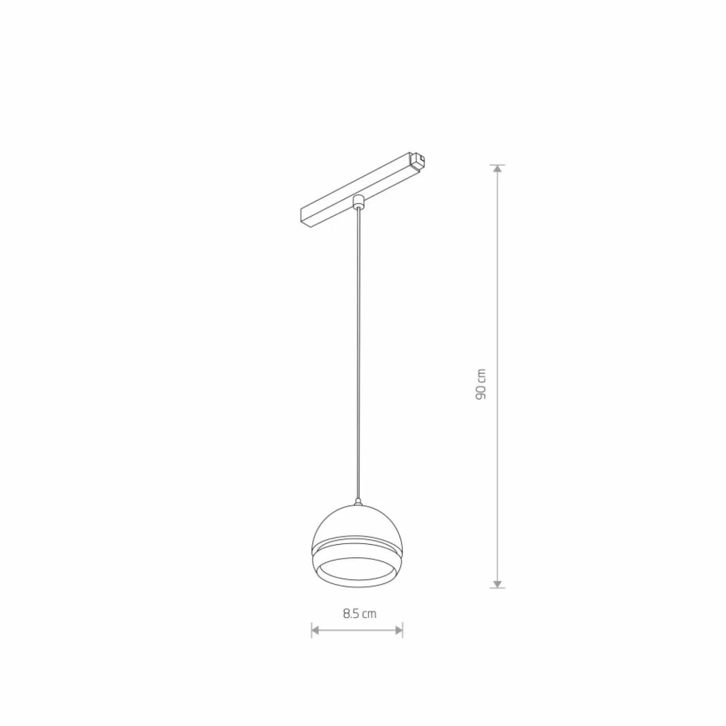 Zwis kula do szyny magnetycznej 1F 10654 LVM SLOT LED | Kaja*Sklep Kaja Hot