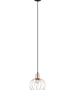 Best Sale Sklep Kaja Zwis z drucianym kloszem MDM-3344/1 BK+COP GERVAIS | Kaja Oświetlenie