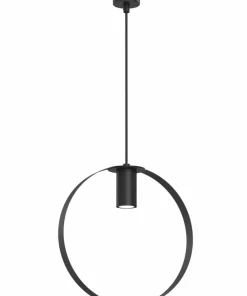 Best Sklep Kaja Zwis z tubą w czarnej obręczy ⌀30cm ANT 5148 ORTIGA | Kaja Oświetlenie