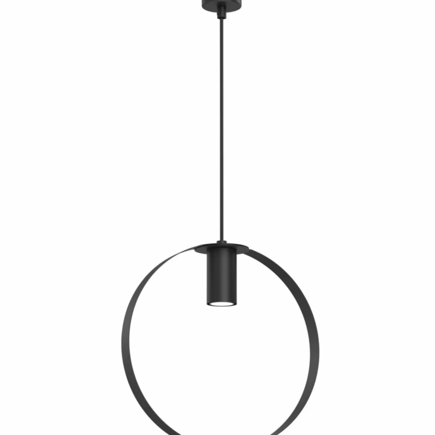 Best Sklep Kaja Zwis z tubą w czarnej obręczy ⌀30cm ANT 5148 ORTIGA | Kaja Oświetlenie