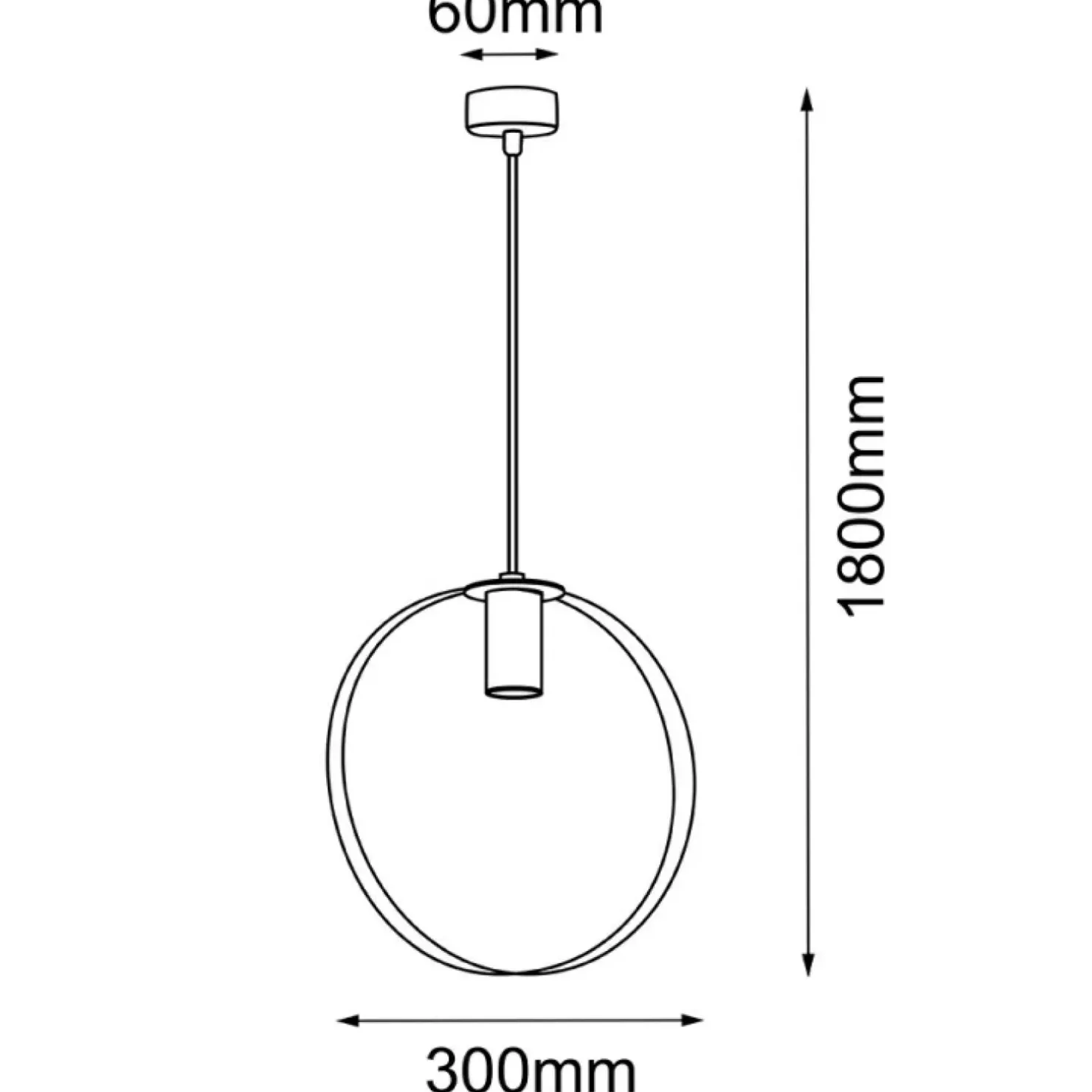 Best Sklep Kaja Zwis z tubą w czarnej obręczy ⌀30cm ANT 5148 ORTIGA | Kaja Oświetlenie